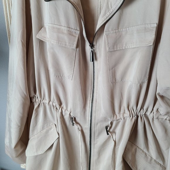 Torrid Tan Twill Drape Anorak Jacket NWOT - Picture 9 of 12